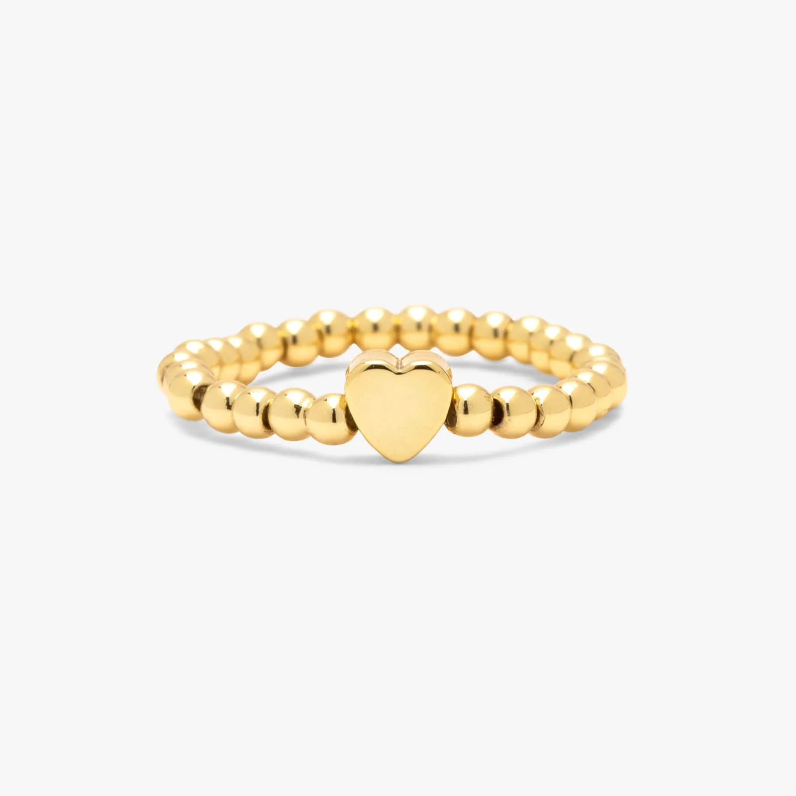 1022-gold-heart-bead-stretch-ring-1.webp Gold Heart Bead Stretch Ring