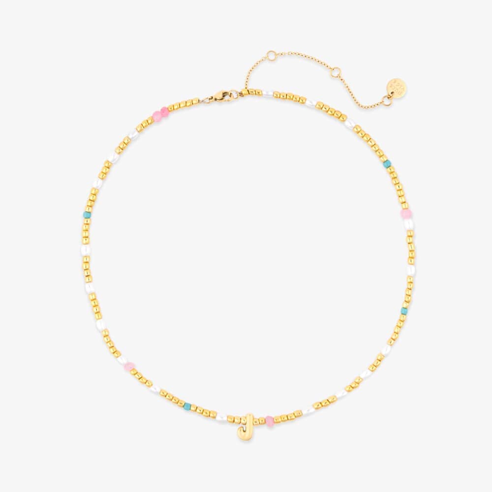 1140-initial-pearl-seed-bead-choker-1.jpg Initial Pearl & Seed Bead Choker