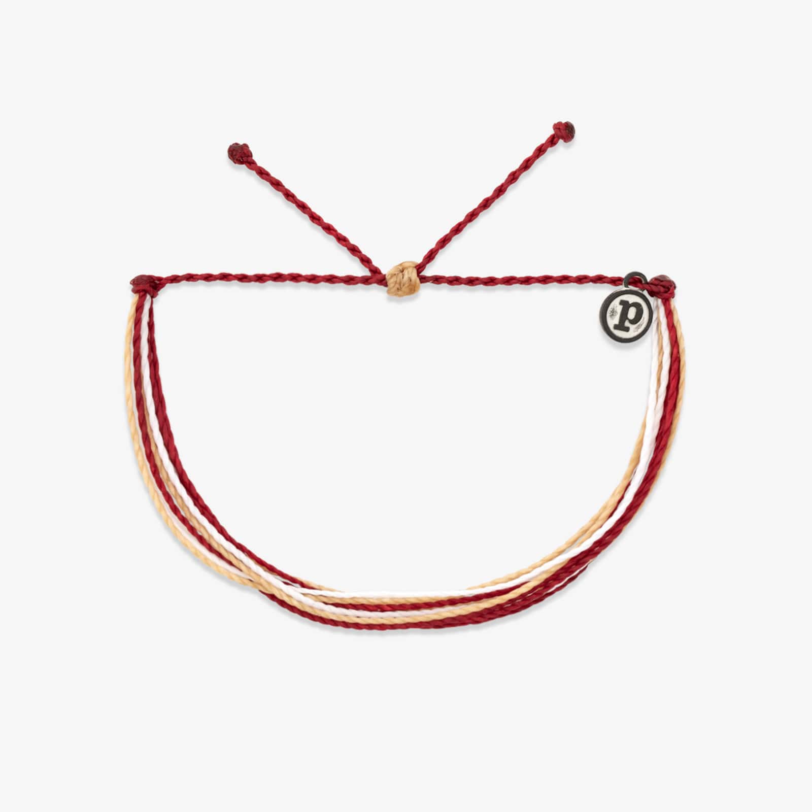 1370-maroon-tan-white-bracelet-1.jpg Maroon, Tan & White Bracelet