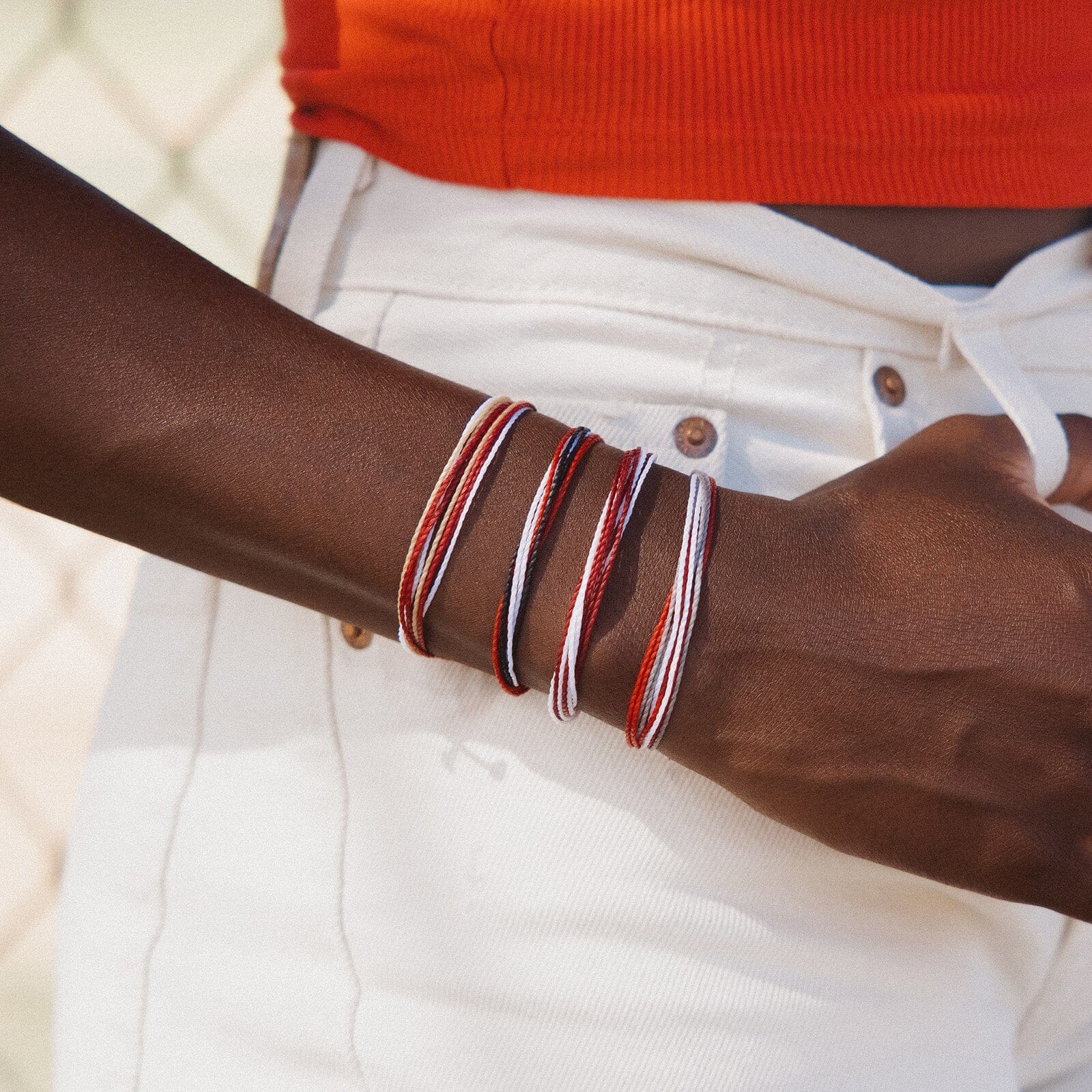 1370-maroon-tan-white-bracelet-2.jpg Maroon, Tan & White Bracelet