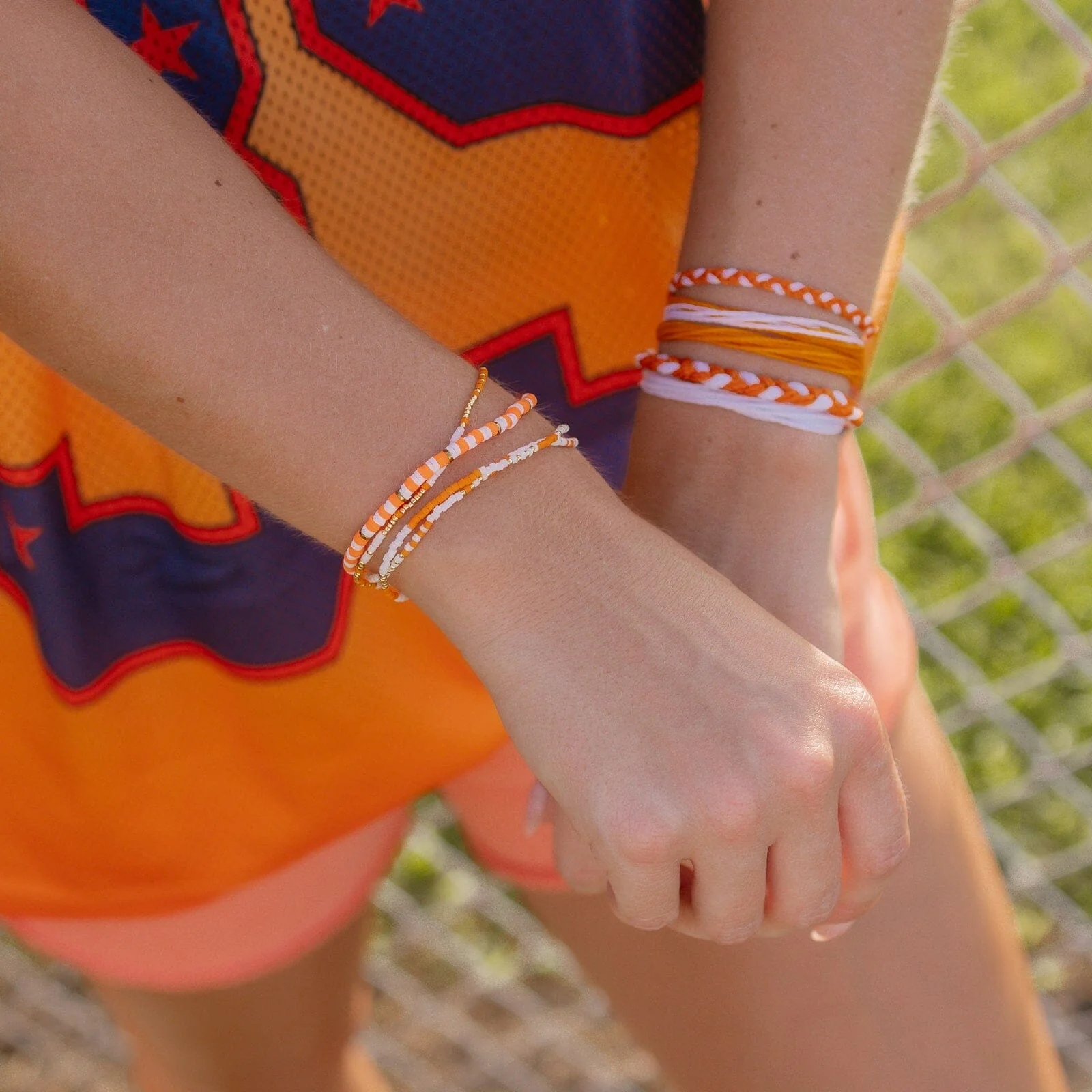 1470-orange-white-stretch-bracelet-2.webp Orange & White Stretch Bracelet