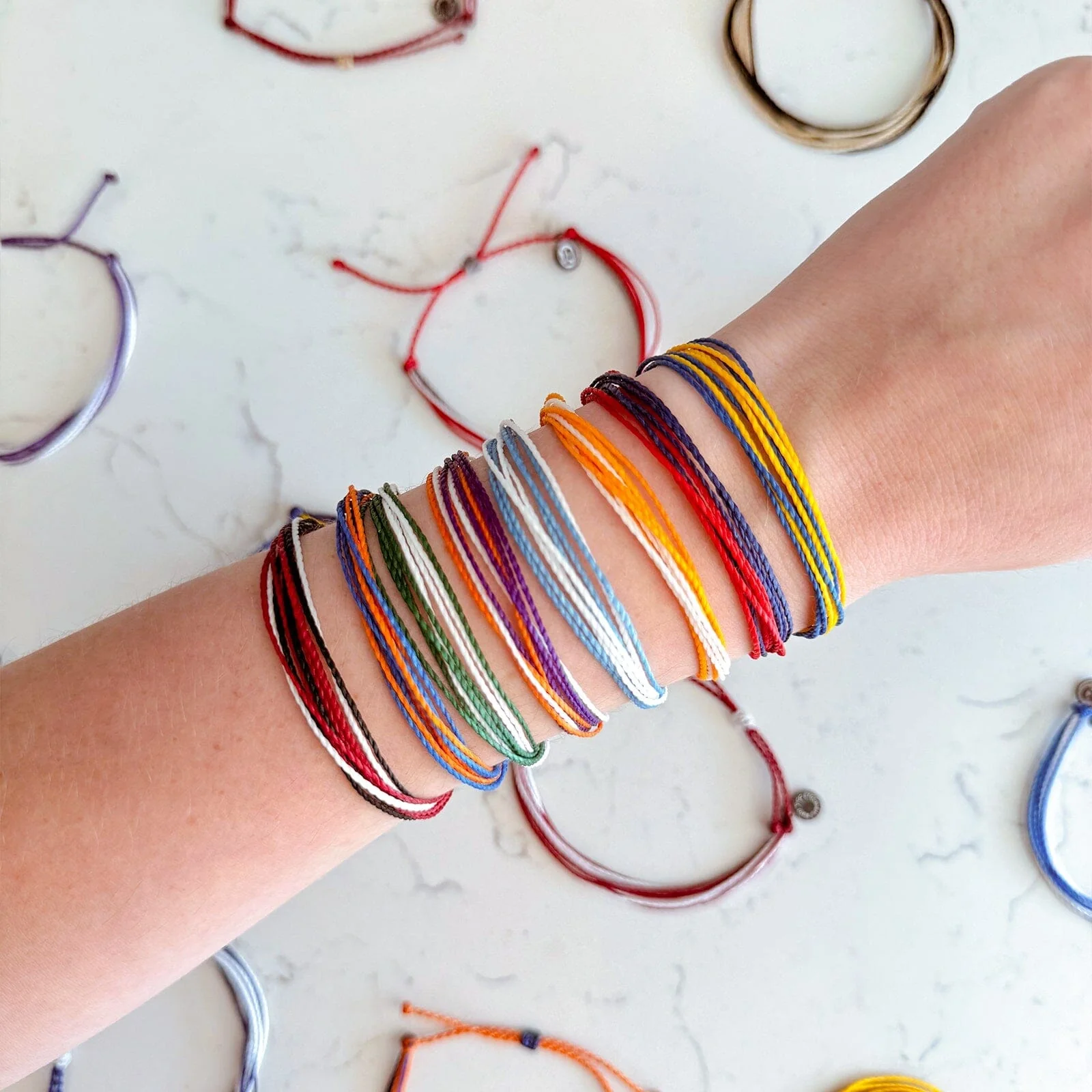 1548-orange-purple-white-bracelet-3.webp Orange, Purple & White Bracelet