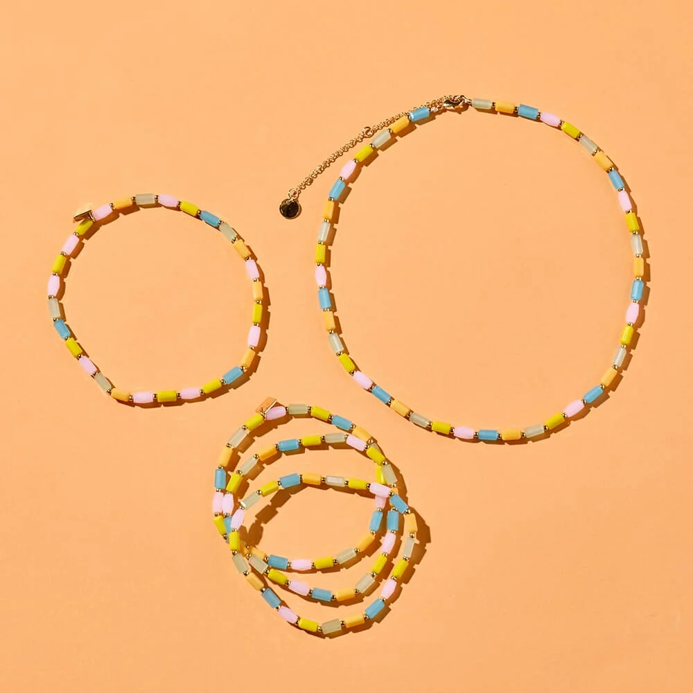Neon Lights Stretch Anklet