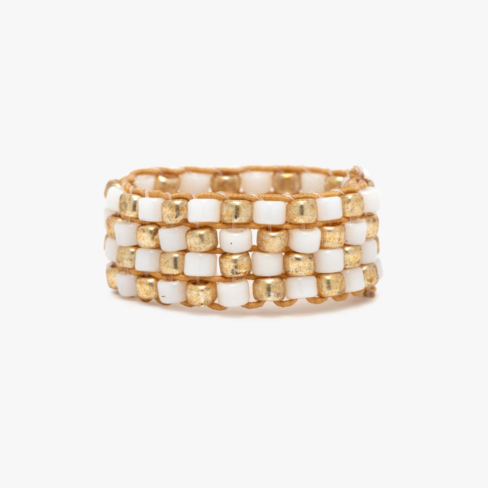 1707-checkerboard-bead-stretch-ring-2.jpg Checkerboard Bead Stretch Ring