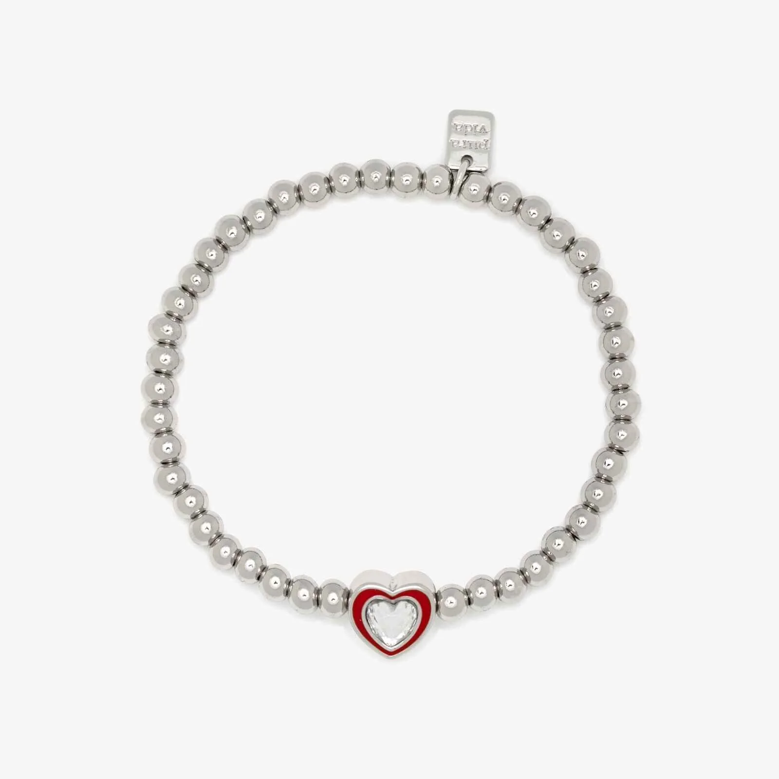 1717-stone-enamel-heart-stretch-bracelet-1.webp Stone & Enamel Heart Stretch Bracelet