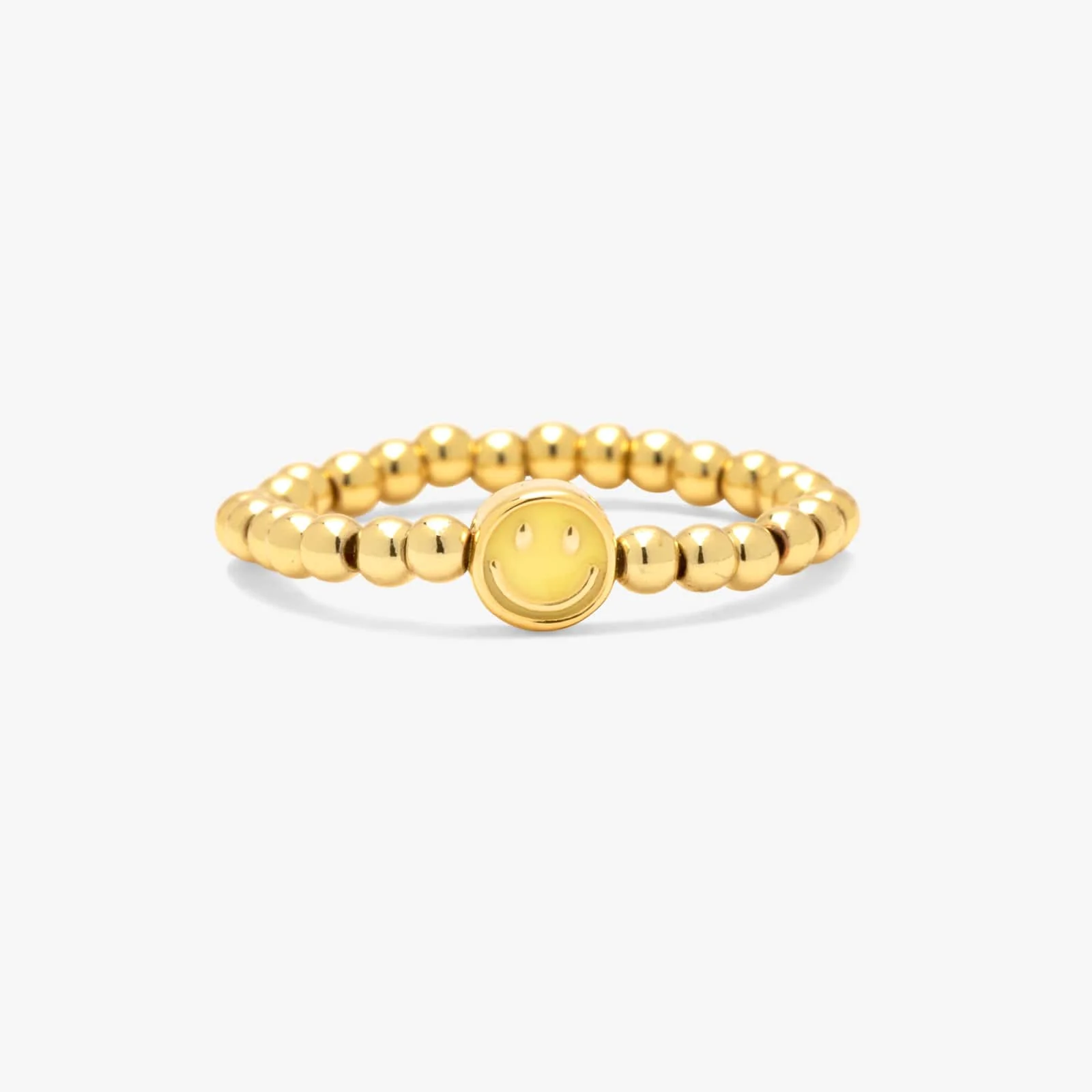 1738-happy-face-gold-bead-stretch-ring-1.webp Happy Face Gold Bead Stretch Ring