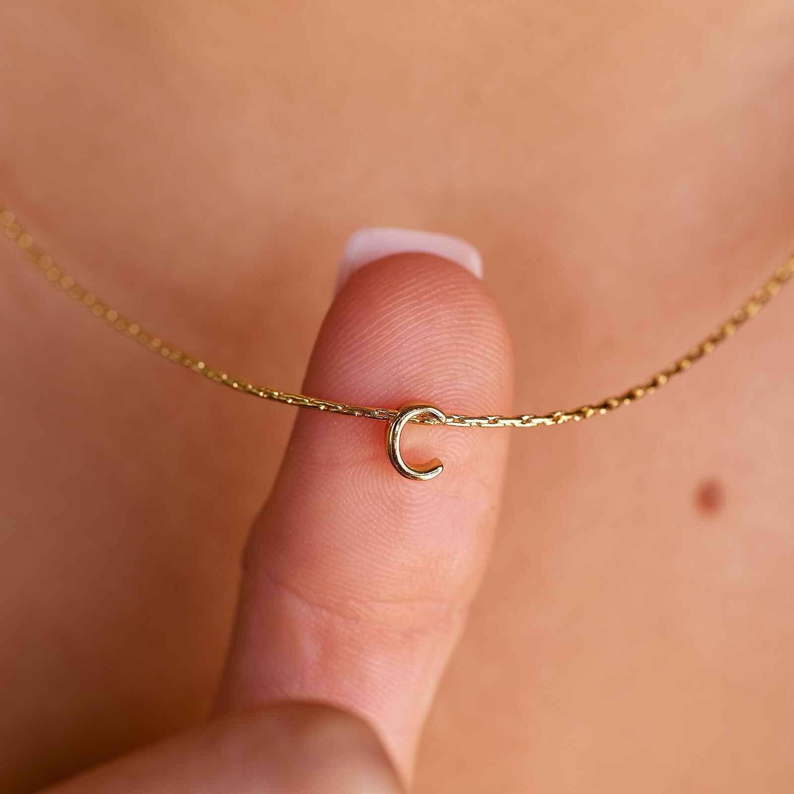 1741-snake-chain-alphabet-necklace-11.jpg Snake Chain Alphabet Necklace