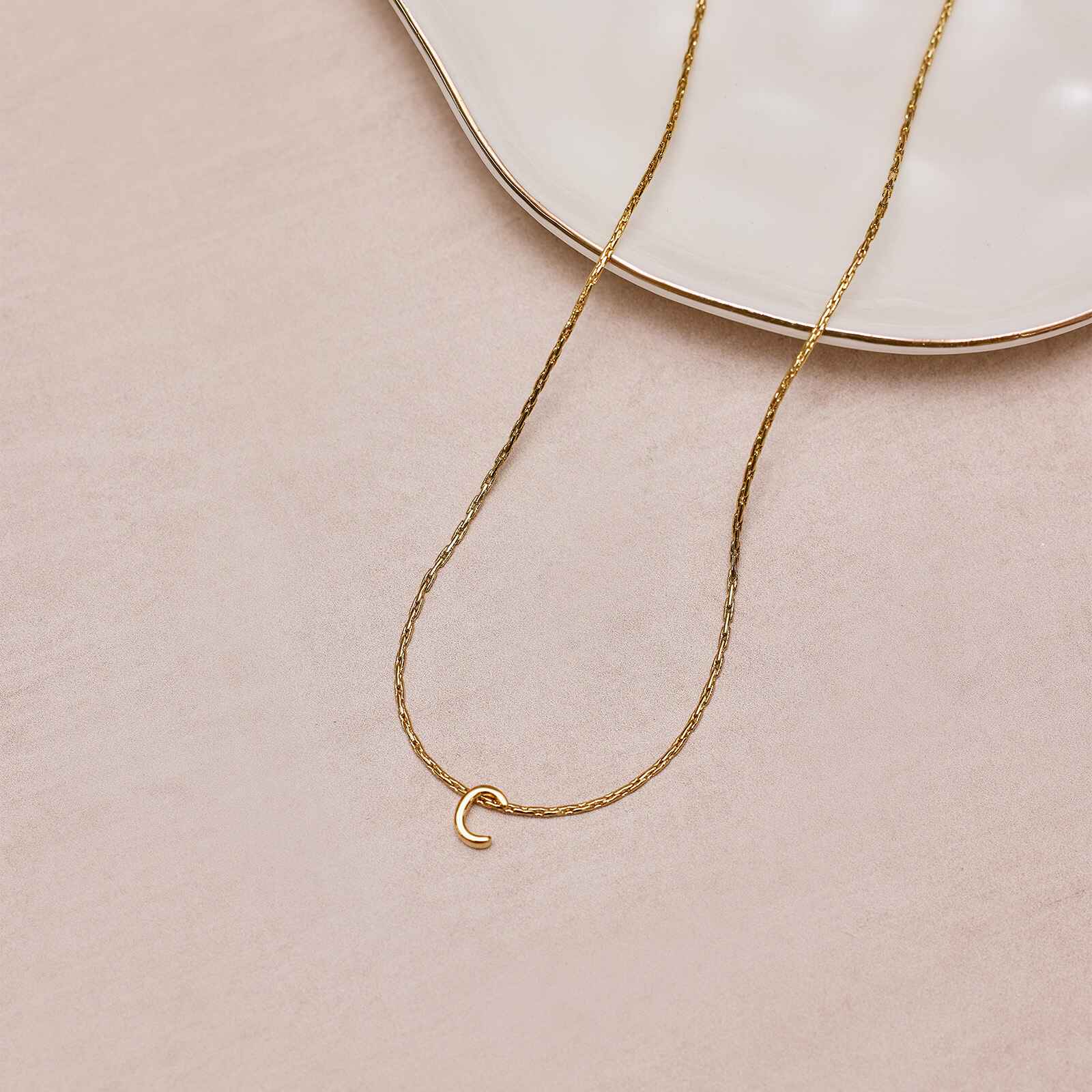 1741-snake-chain-alphabet-necklace-9.jpg Snake Chain Alphabet Necklace