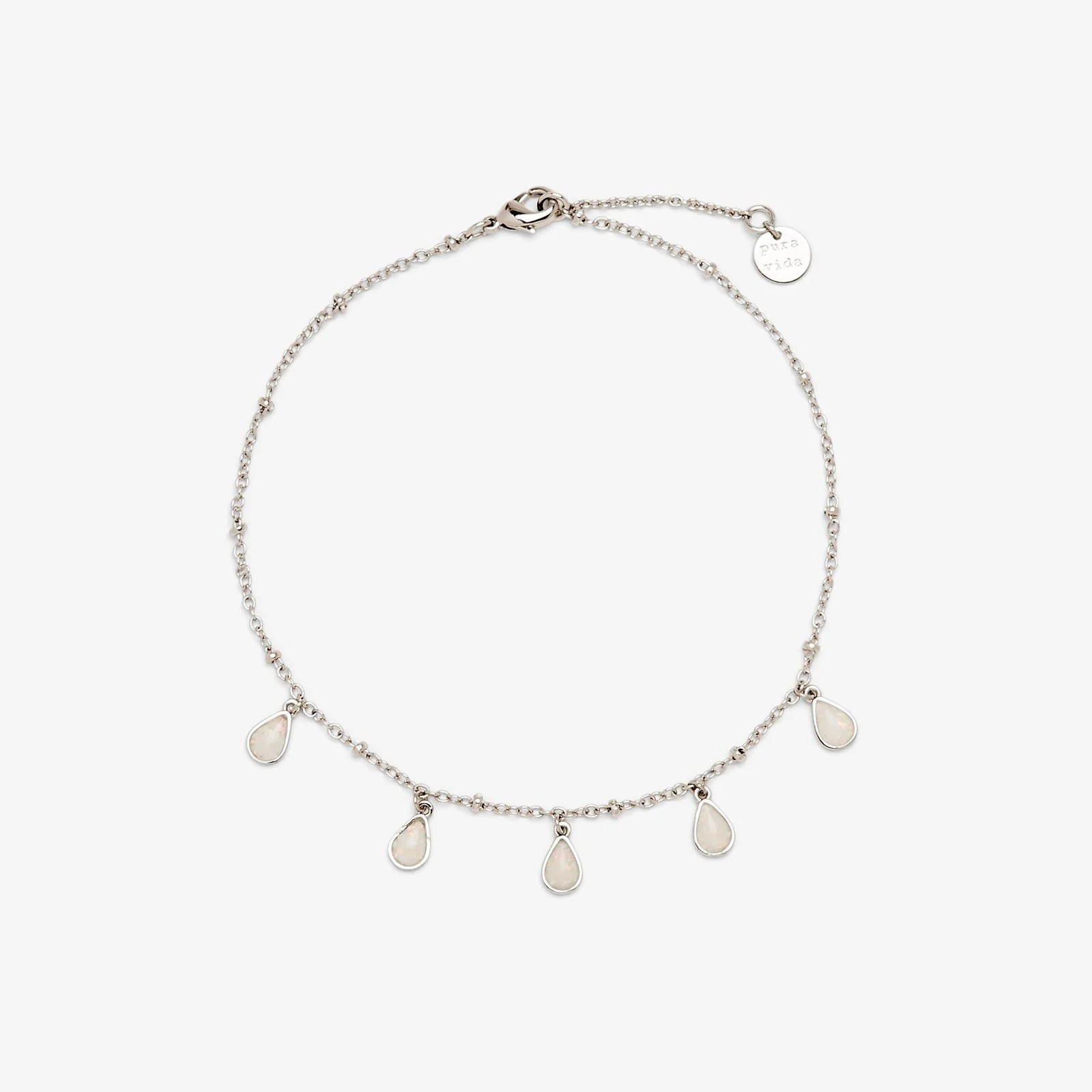 1924-teardrop-charm-anklet-1.webp Teardrop Charm Anklet