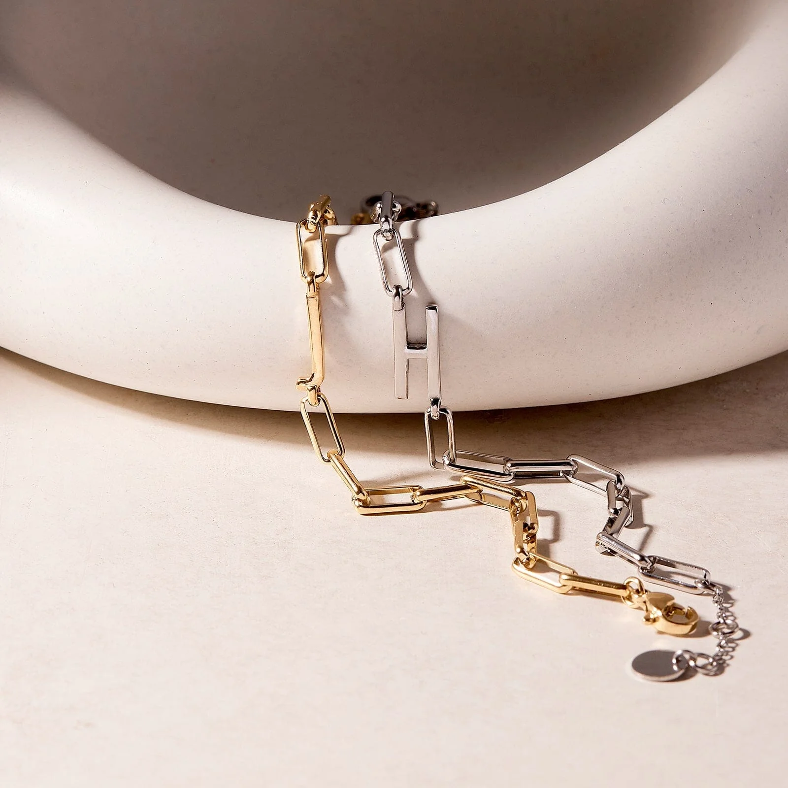 1971-initial-paperclip-chain-bracelet-4.webp Initial Paperclip Chain Bracelet