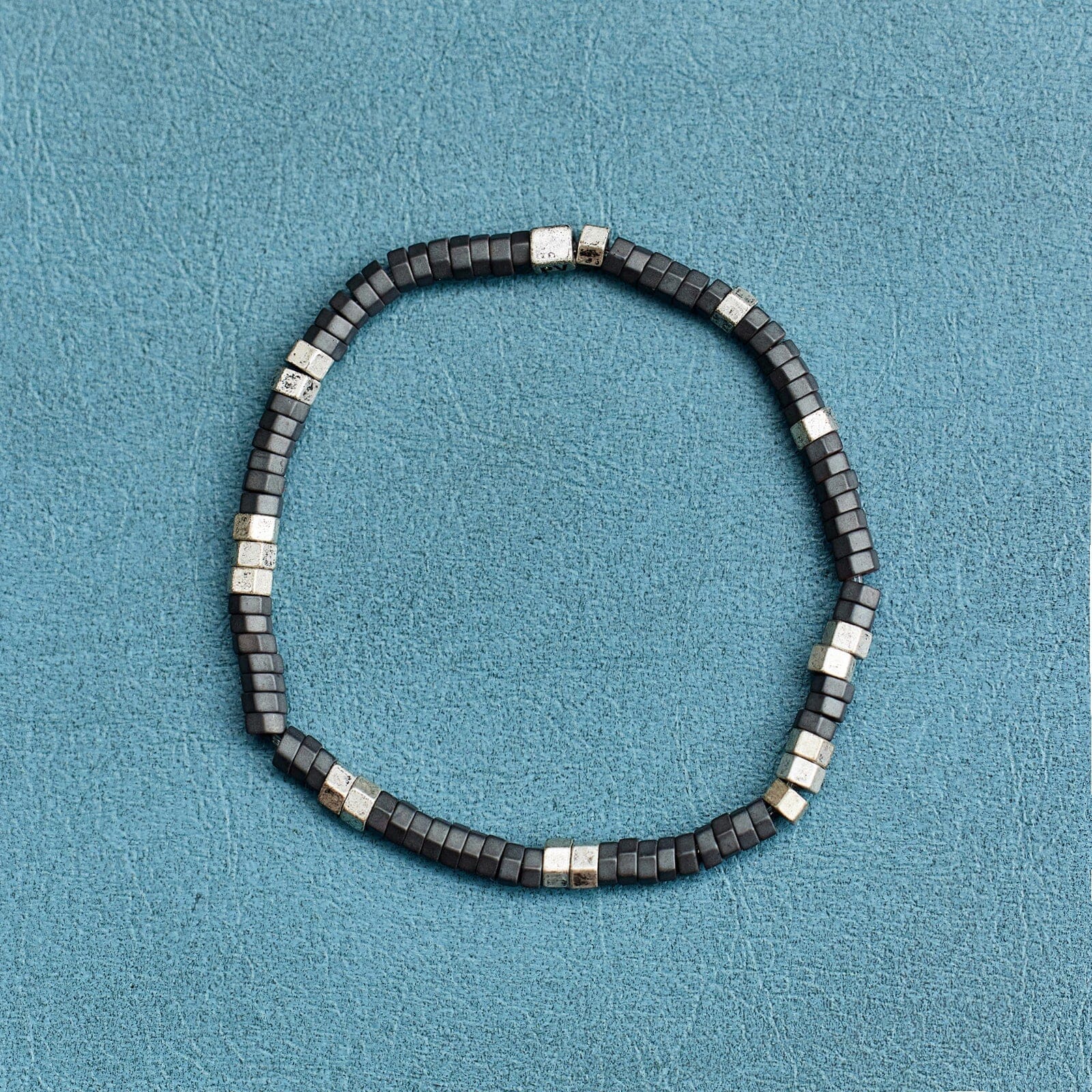 2189-men-s-faceted-pyrite-stretch-bracelet-2.jpg Men's Faceted Pyrite Stretch Bracelet