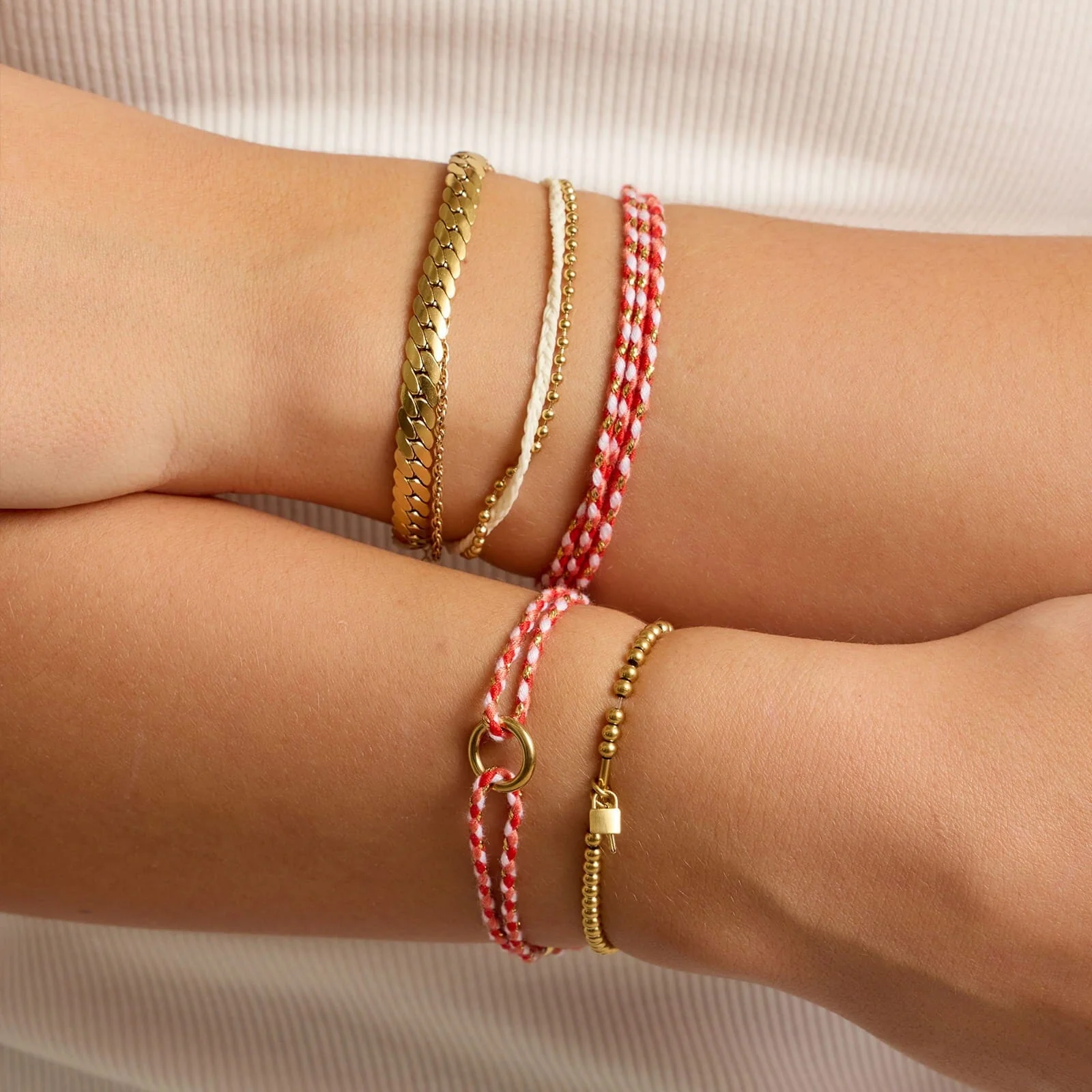 Lock and Key Stretch Bracelet