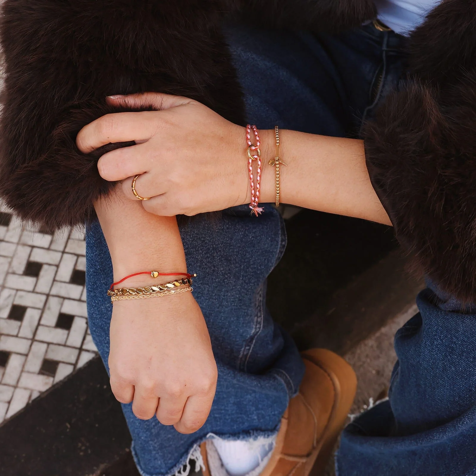 Lock and Key Stretch Bracelet