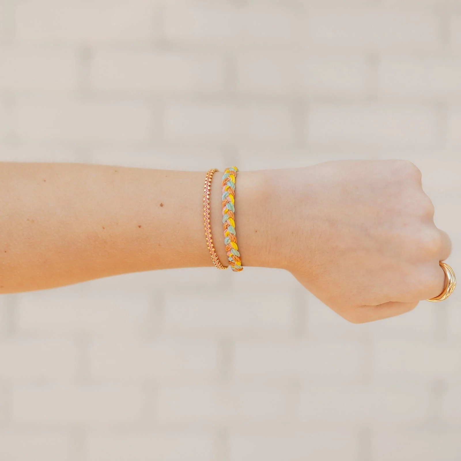 Goldie Woven Seed Bead Bracelet