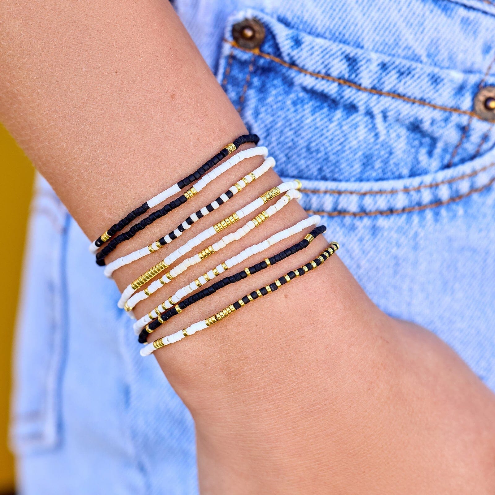 404-monochrome-stretch-bracelet-set-of-8-2.jpg Monochrome Stretch Bracelet Set of 8