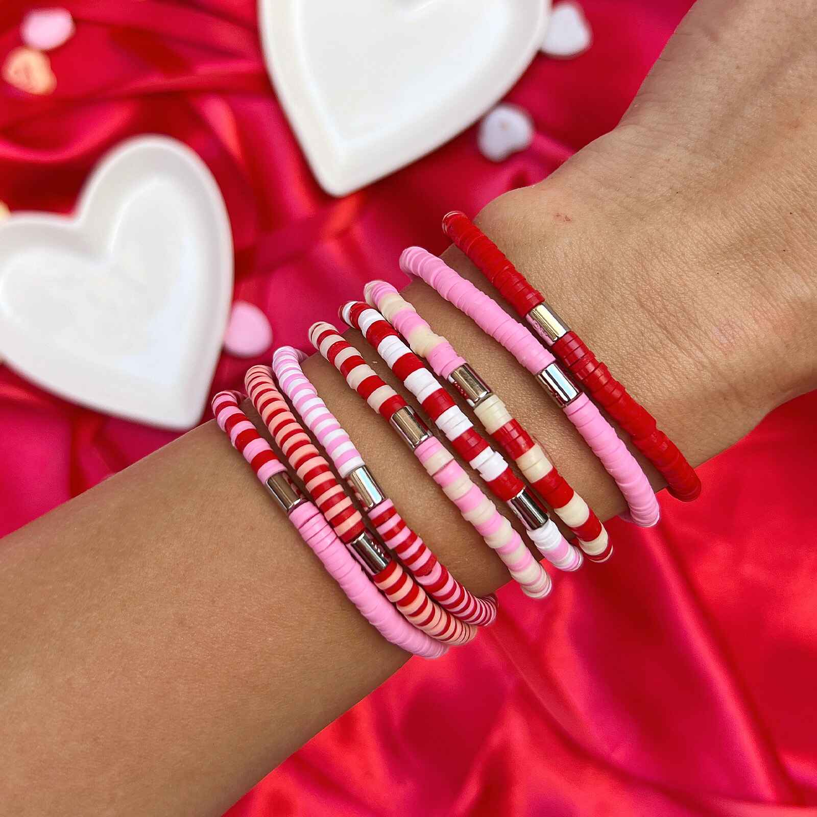 666-vacation-vibes-pink-moment-stretch-bracelet-set-of-8-12.jpg Vacation Vibes Pink Moment Stretch Bracelet Set of 8