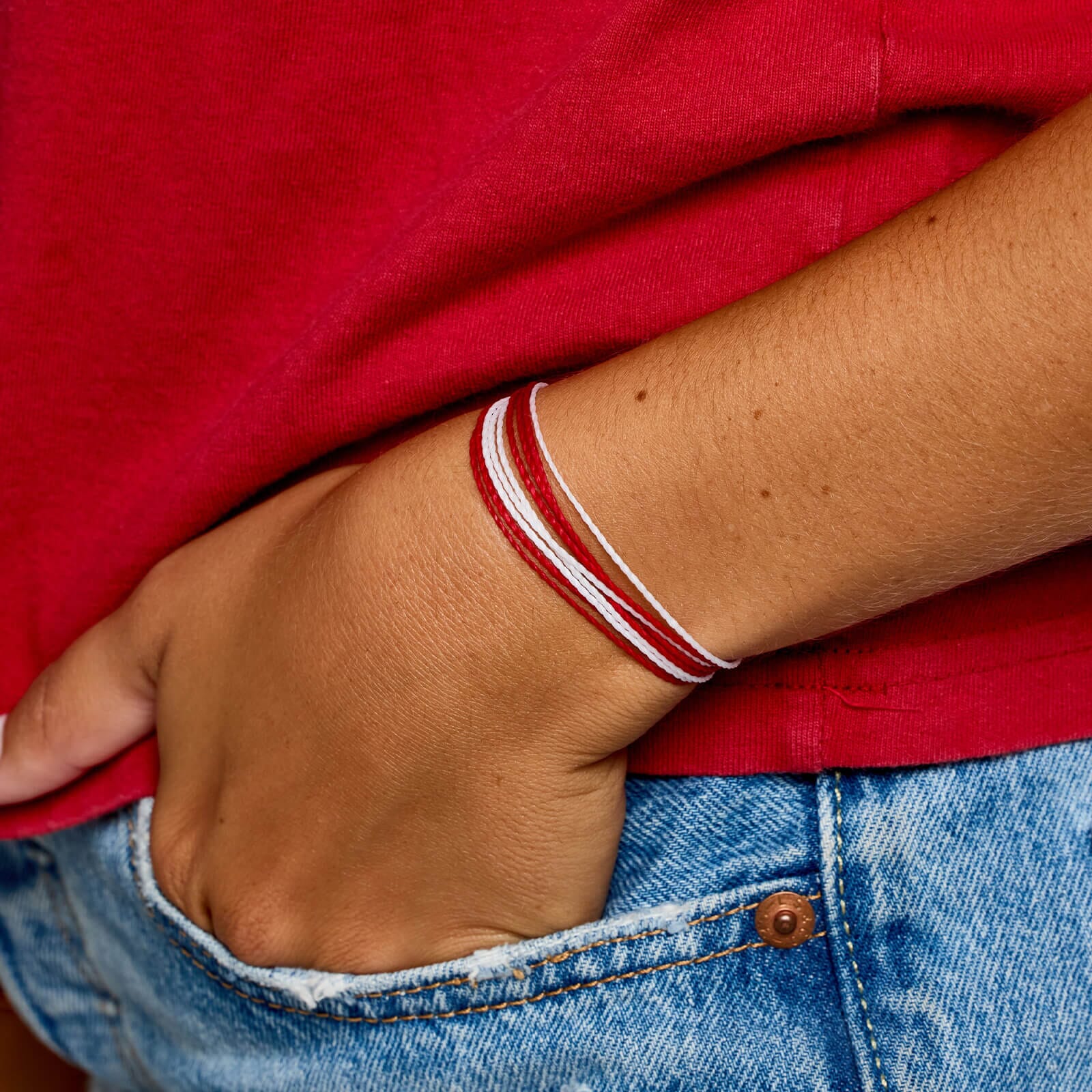 845-red-white-bracelet-5.jpg Red & White Bracelet